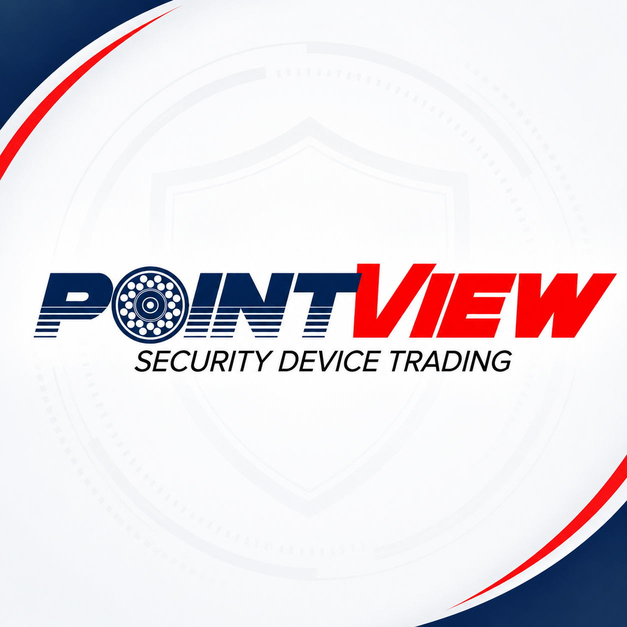 Point View Security Device Trading logo profile design